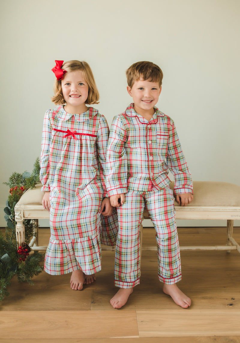 Classic Nightgown - Douglas Plaid - Born Childrens Boutique