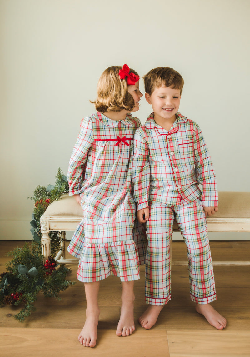 Classic Nightgown - Douglas Plaid - Born Childrens Boutique