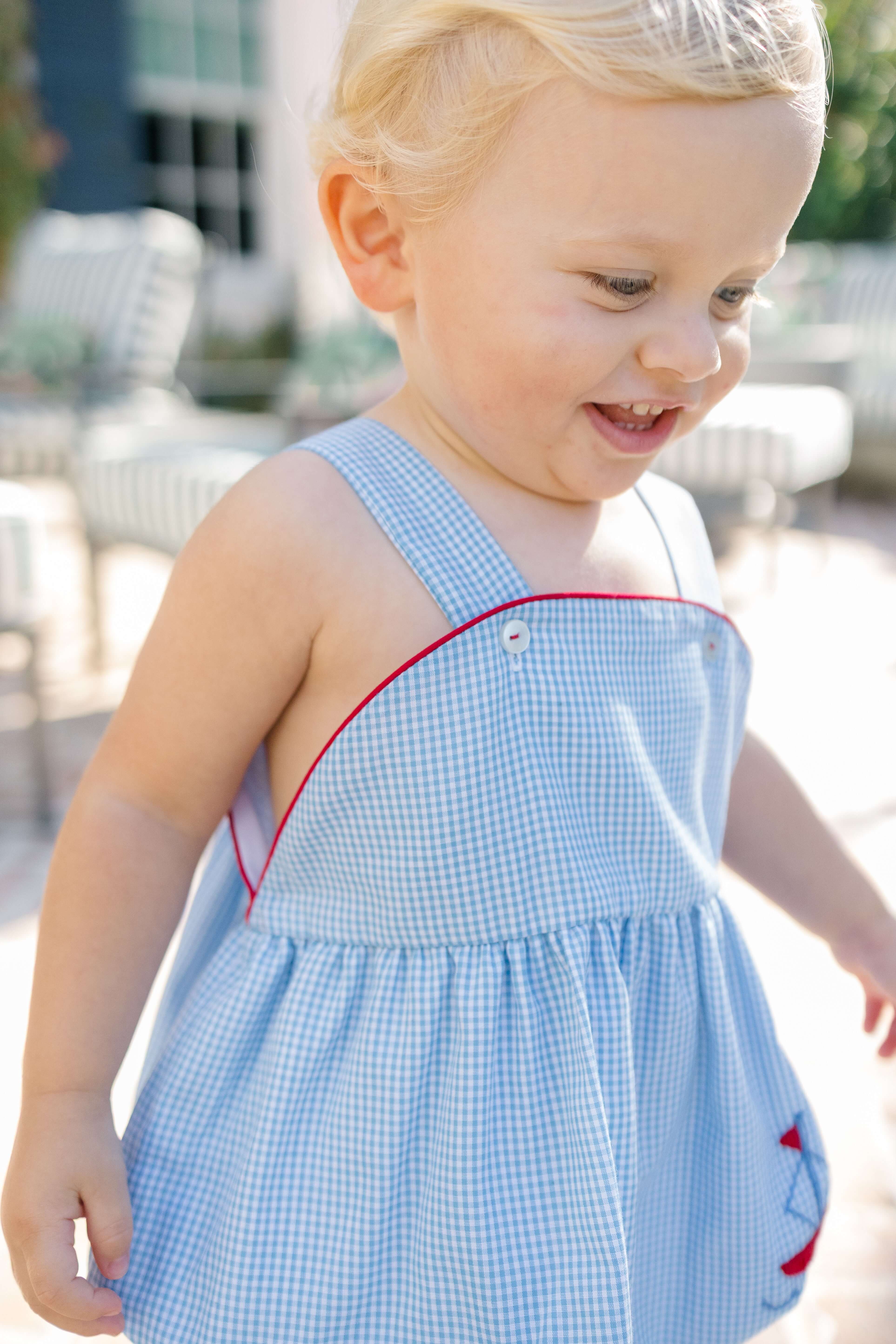 Clipper Sailboat Boy Bubble - Born Childrens Boutique