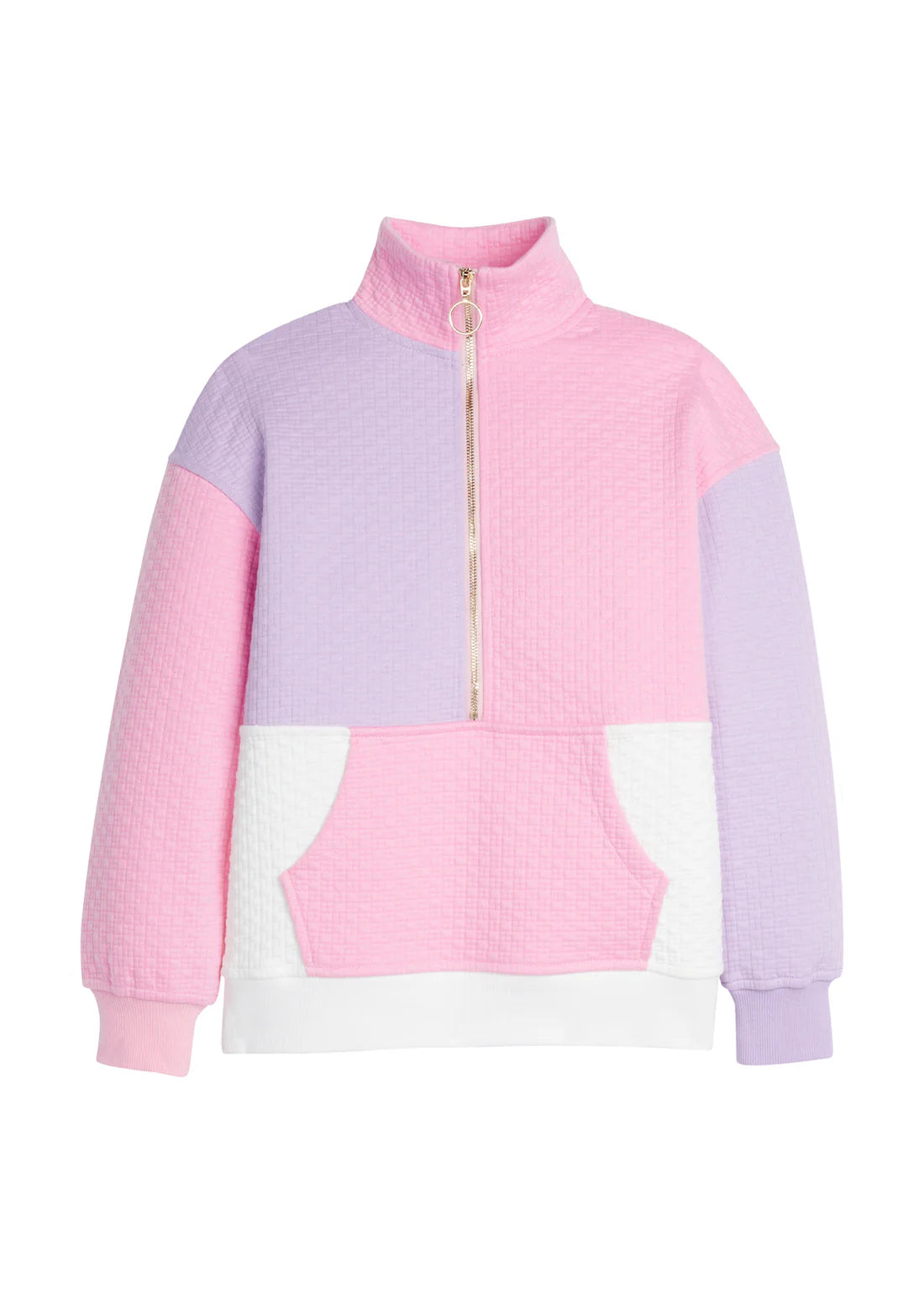 Pre-Order Color Block Pullover - Pink and Lilac