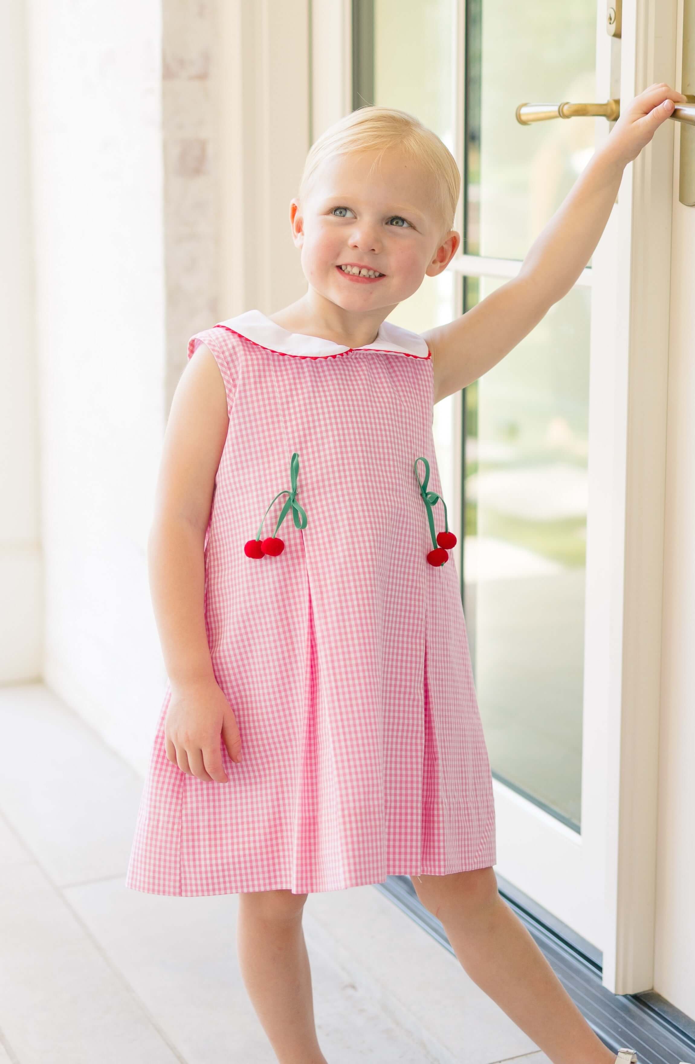Cordelia Cherry Dress - Born Childrens Boutique