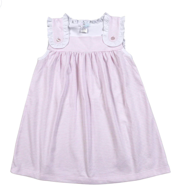Baby Loren Pink Stripes Sun Dress - Born Childrens Boutique
