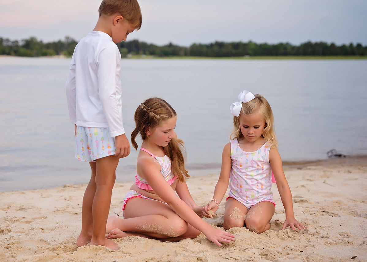 Lila Fishing Two Piece - Born Childrens Boutique