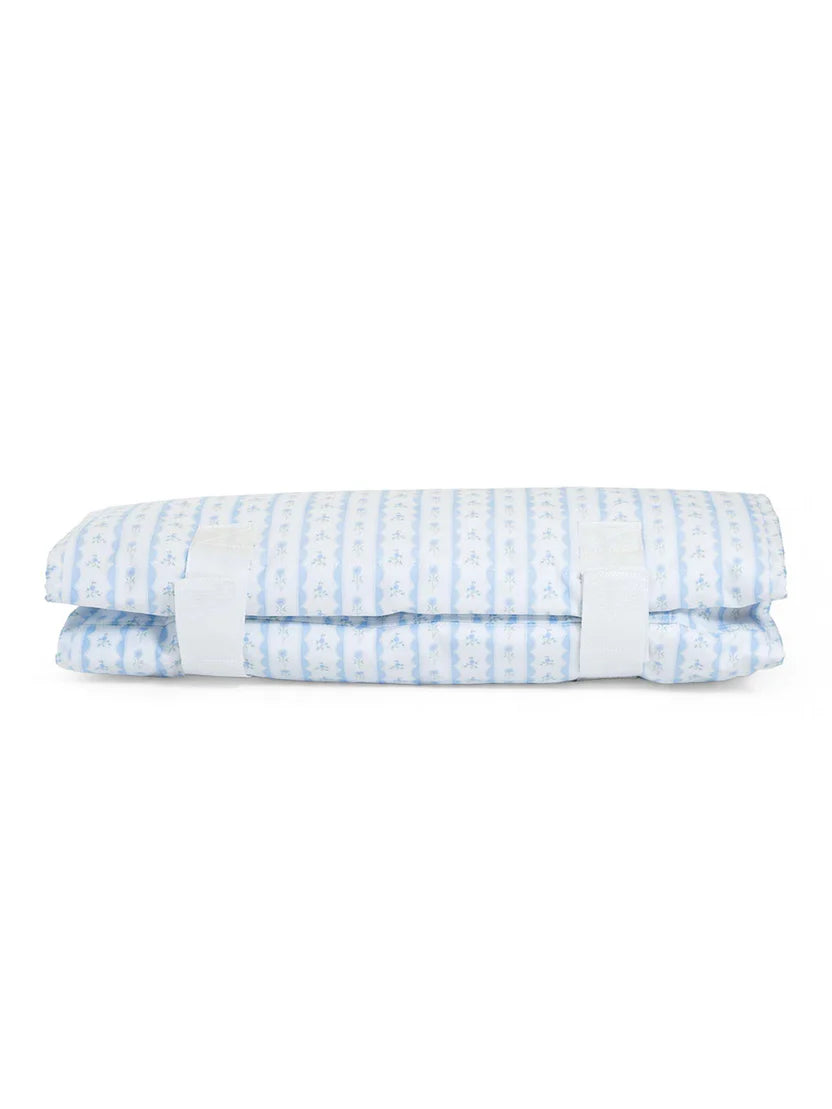 Nap Mat - Ribbon Floral Blue