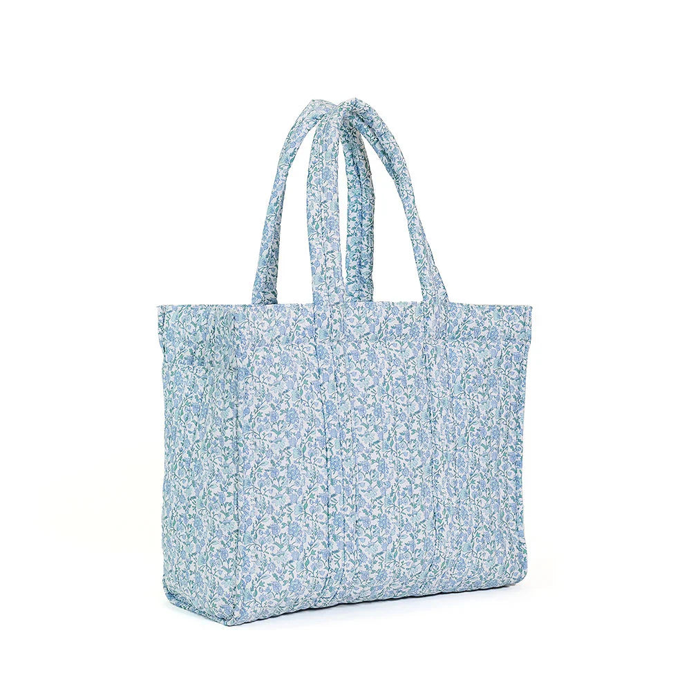 Quilted Go Go Tote - Hamptons Floral - Born Childrens Boutique