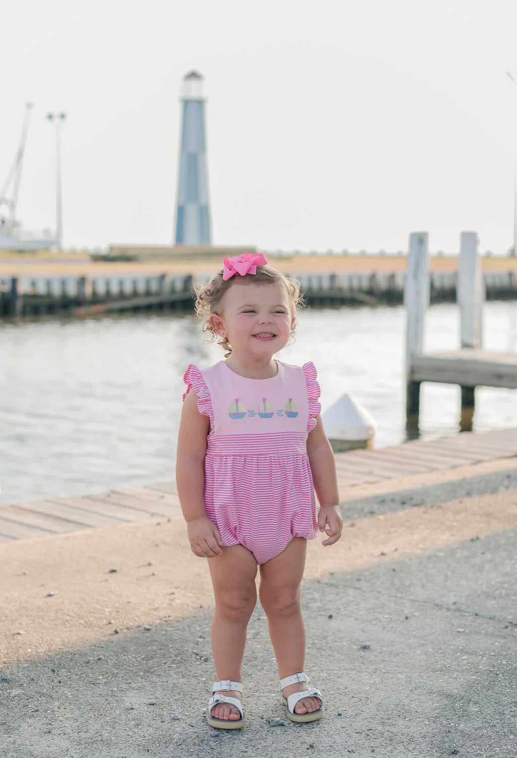 Set Sail Ruffle Sunsuit - Born Childrens Boutique