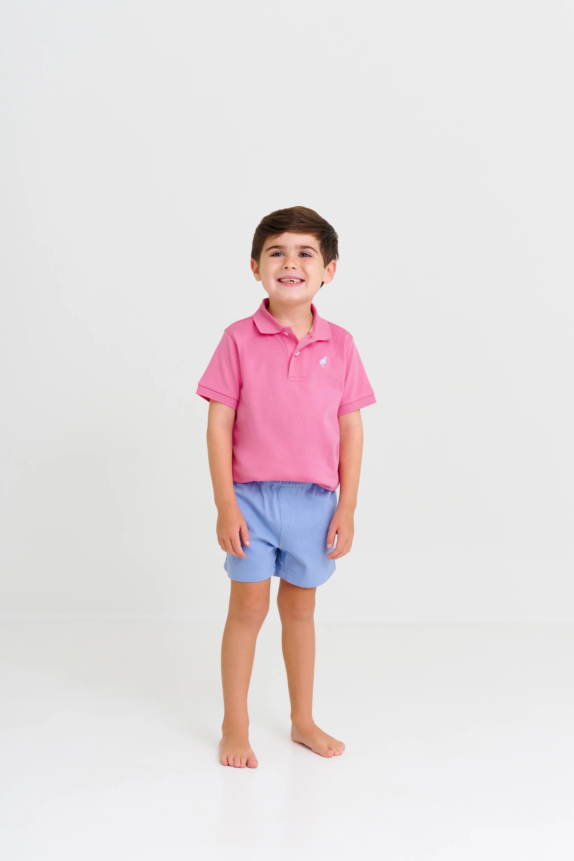 Sheffield Shorts Beale Street Blue with Worth Avenue White Stork - Born Childrens Boutique