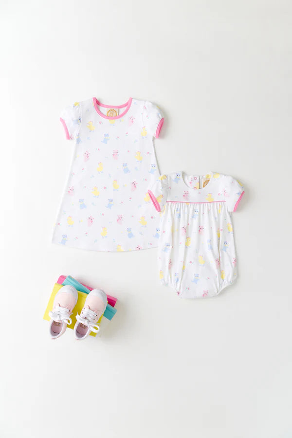 Penny's Play Dress - Spring Spectacular with Hamptons Hot Pink - Born Childrens Boutique
