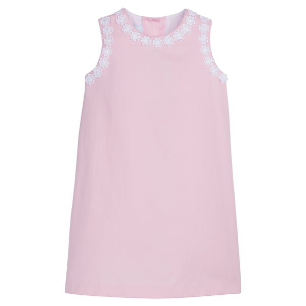 Daisy Dress - Light Pink Twill - Born Childrens Boutique