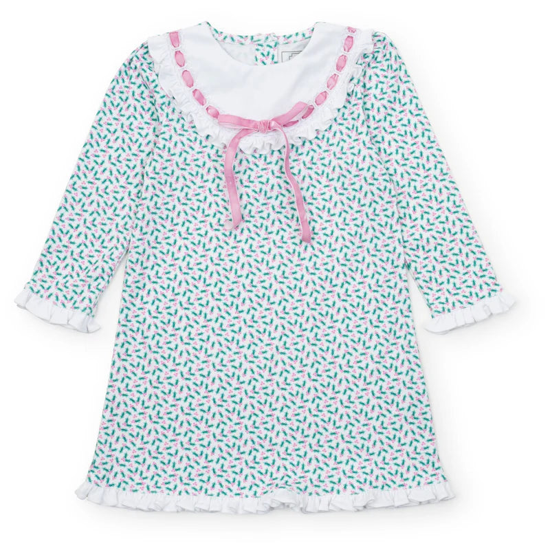 Emersyn Lounge Dress - Holly Holiday - Born Childrens Boutique