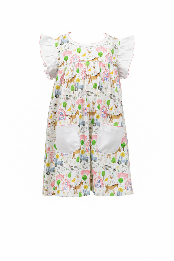 Pre-Order Farm - Yoke Dress - Born Childrens Boutique