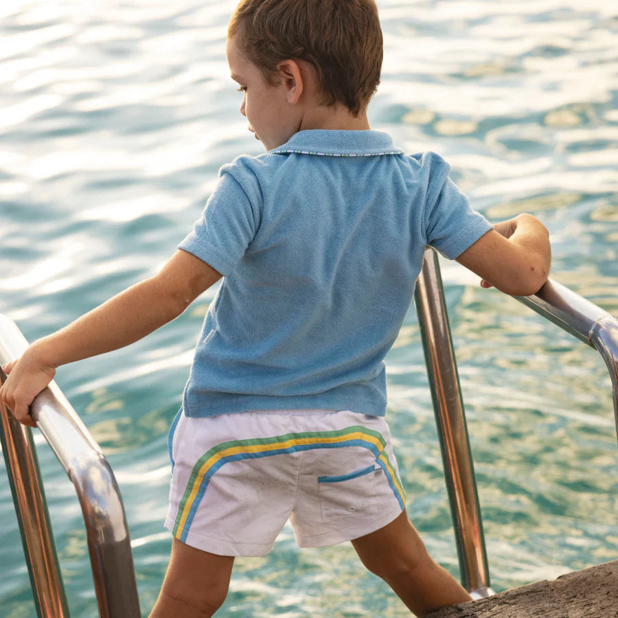 Le Marin Blue French Terry Polo - Born Childrens Boutique