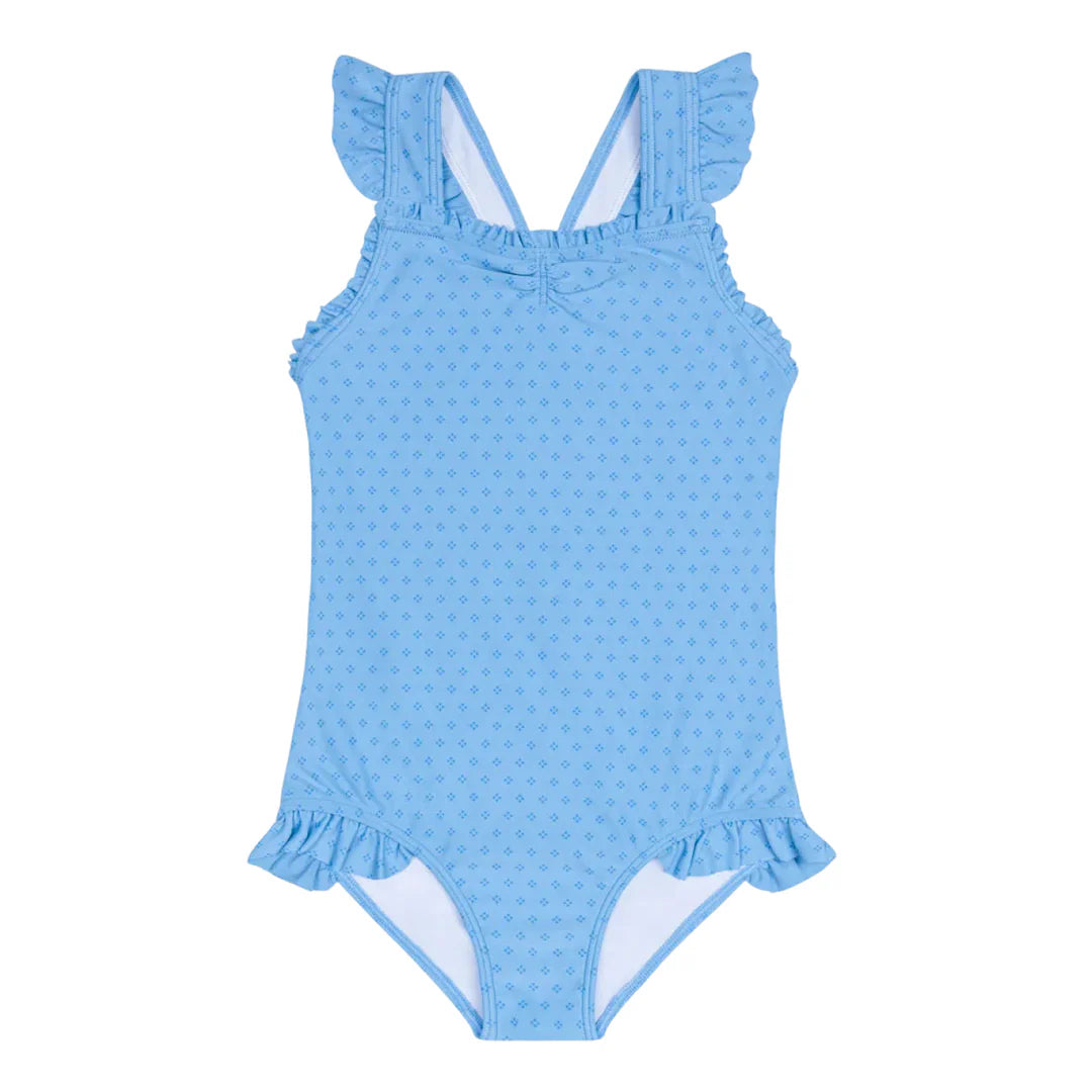 Le Marin Dot Ruffle Edge One Piece - Born Childrens Boutique