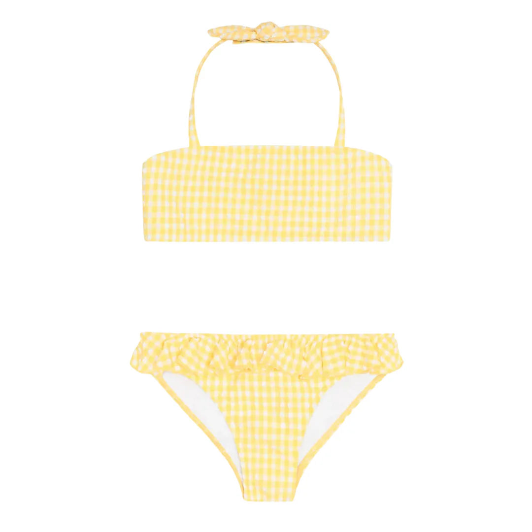 Soleil Gingham Halter Bikini - Born Childrens Boutique