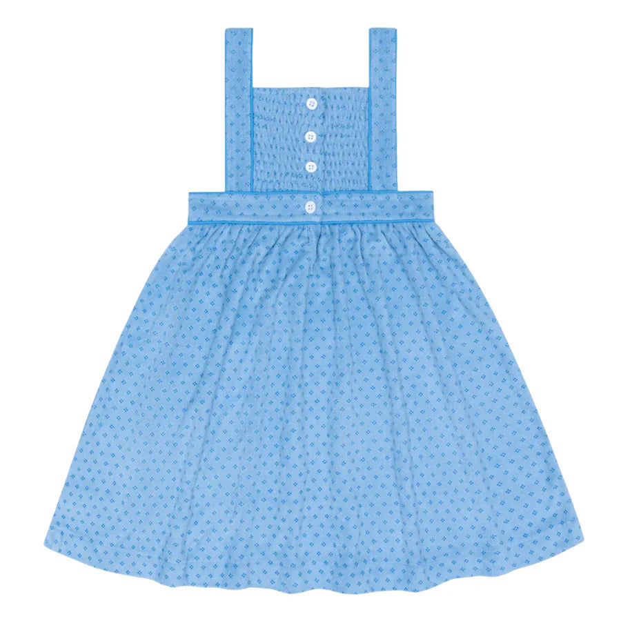 La Marin Dot French Terry Bib Dress - Born Childrens Boutique