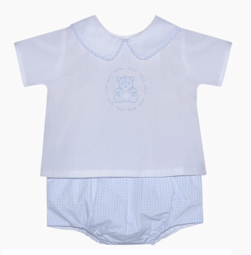 Bailey Boy Diaper Set - Teddy Bear - Born Childrens Boutique