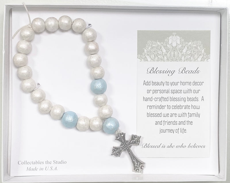 BB-7 Boy Blessing Beads - Born Childrens Boutique