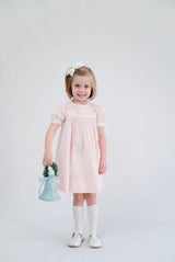 Tiny Town Dress - Pink Batiste - Born Childrens Boutique