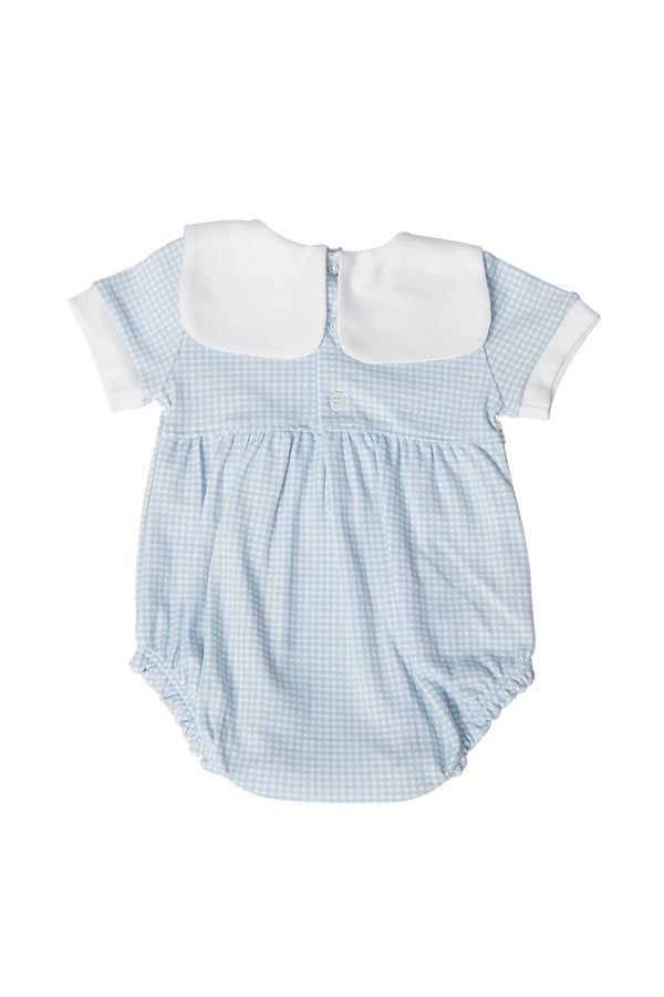 Blue Gingham Baby Bubble - Born Childrens Boutique