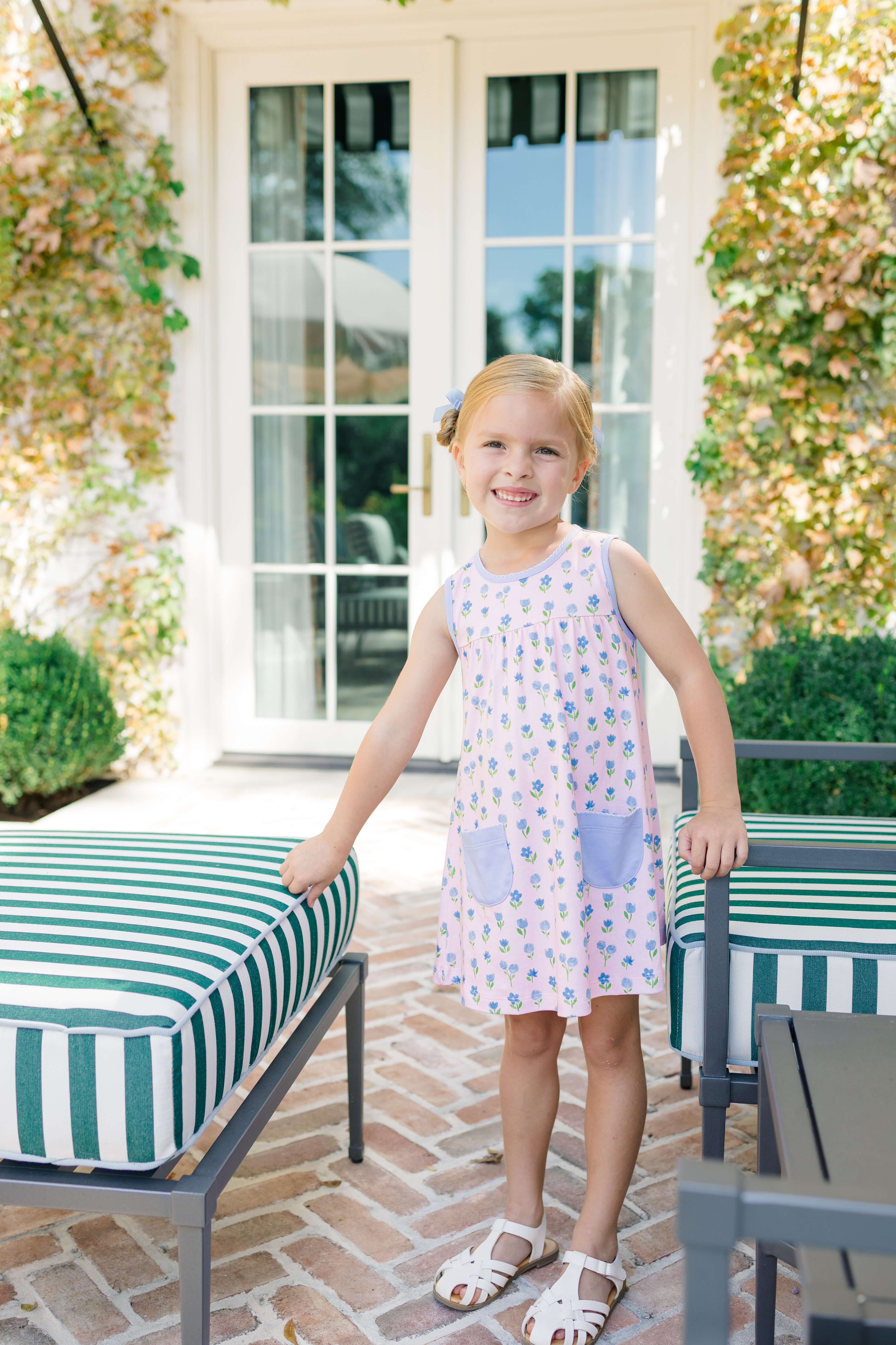 Sleeveless Dress - Gardenia - Born Childrens Boutique