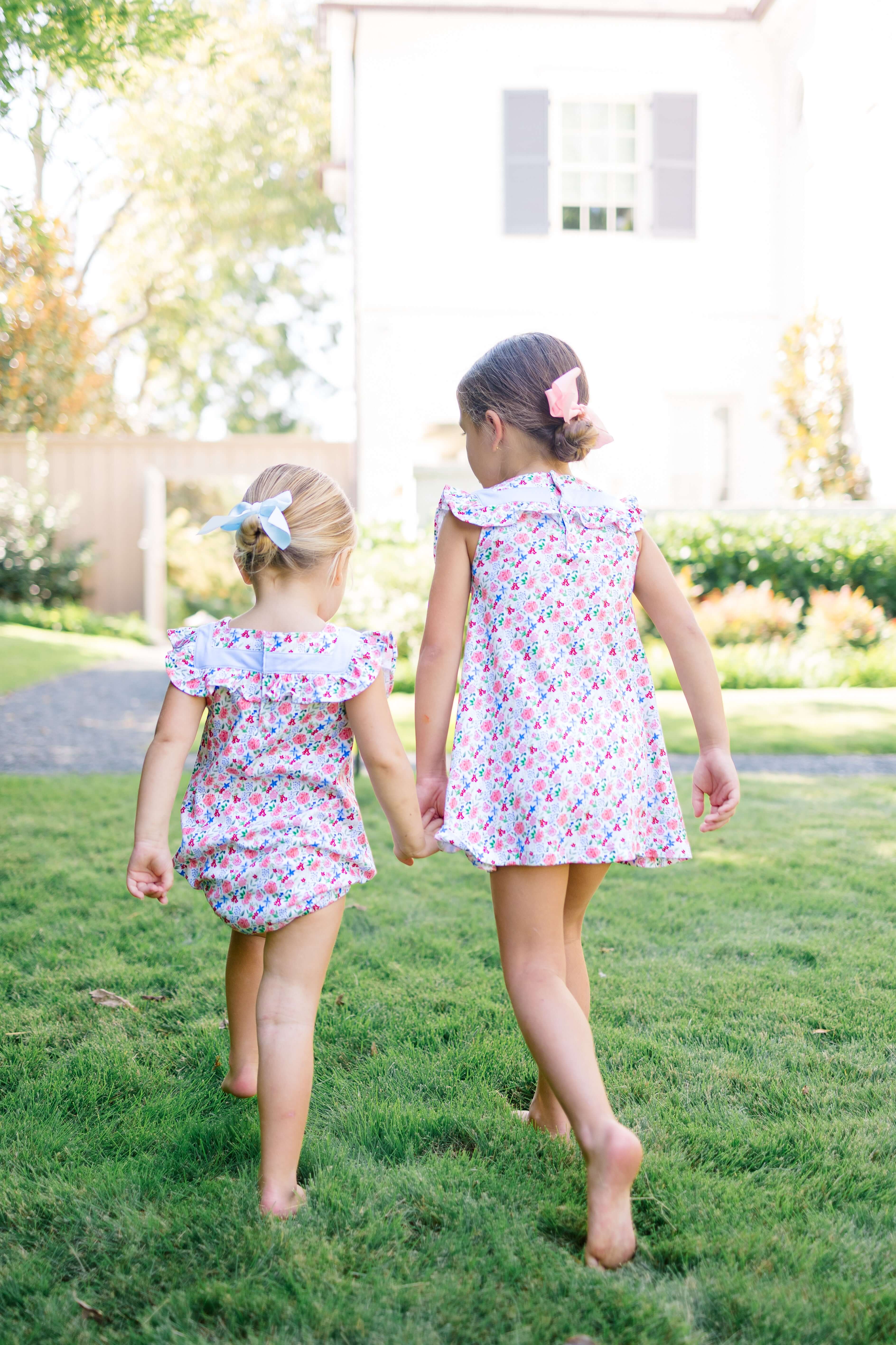 Sleeveless Dress - Geranium - Born Childrens Boutique