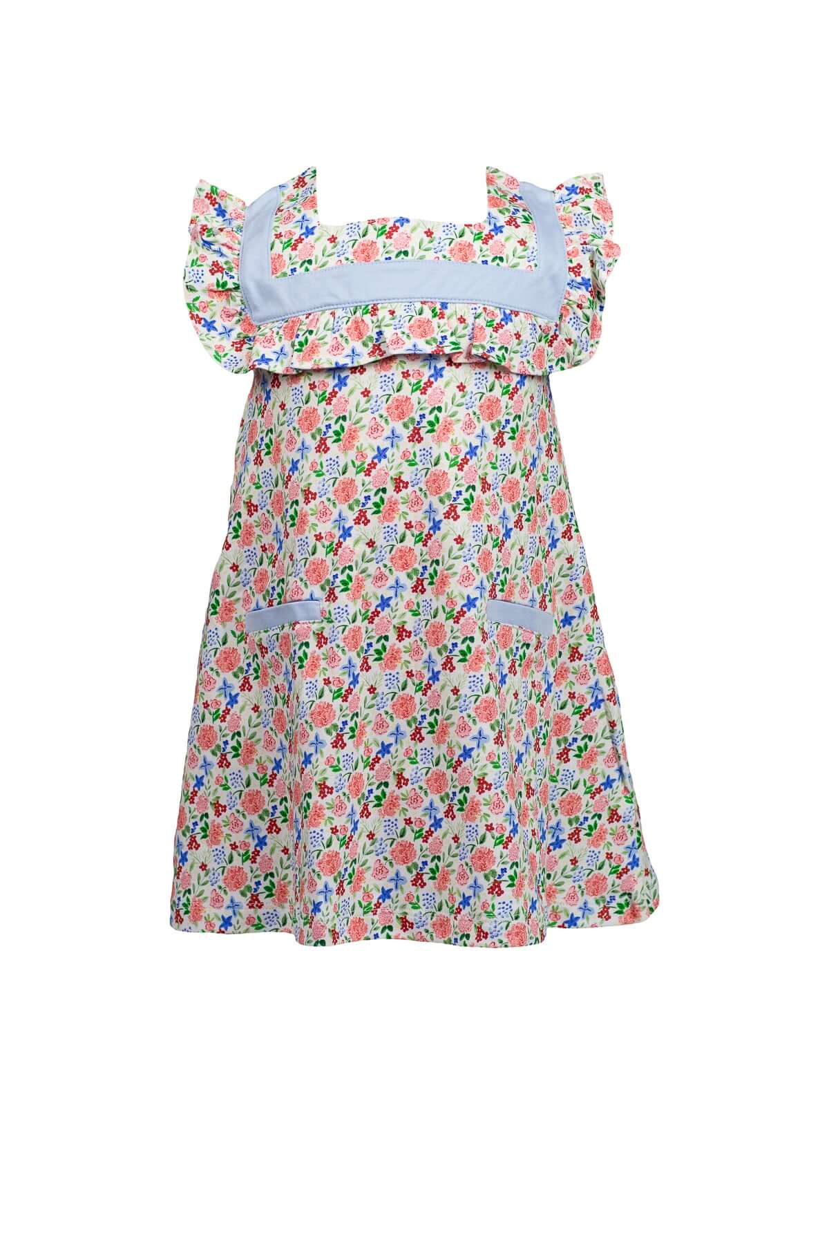 Sleeveless Dress - Geranium - Born Childrens Boutique