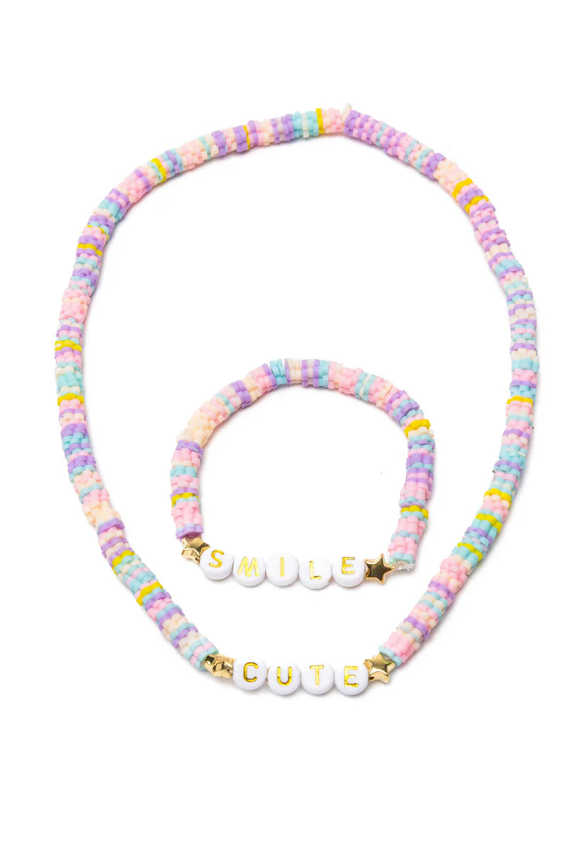Cute Smile Necklace & Bracelet Set - Born Childrens Boutique