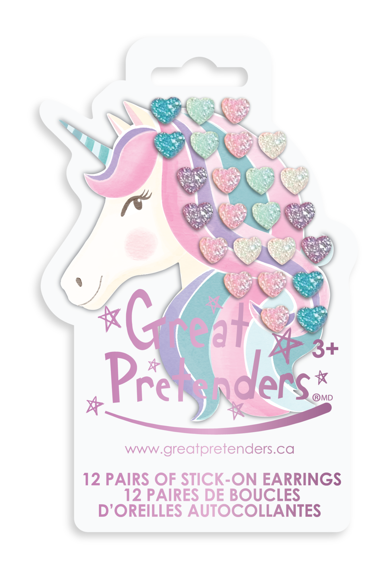 Rhinestone Royalty Stick on Earrings - Born Childrens Boutique