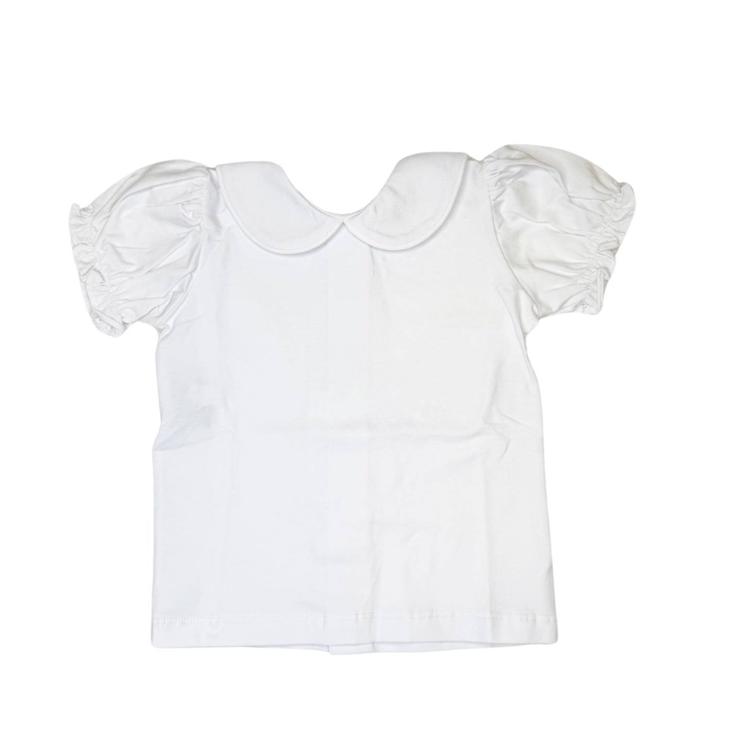 White Girl Short Sleeve Knit Shirt - Born Childrens Boutique
