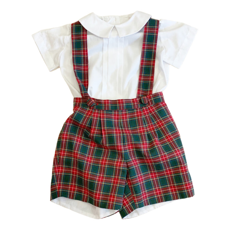 Plaid Short Set - Born Childrens Boutique