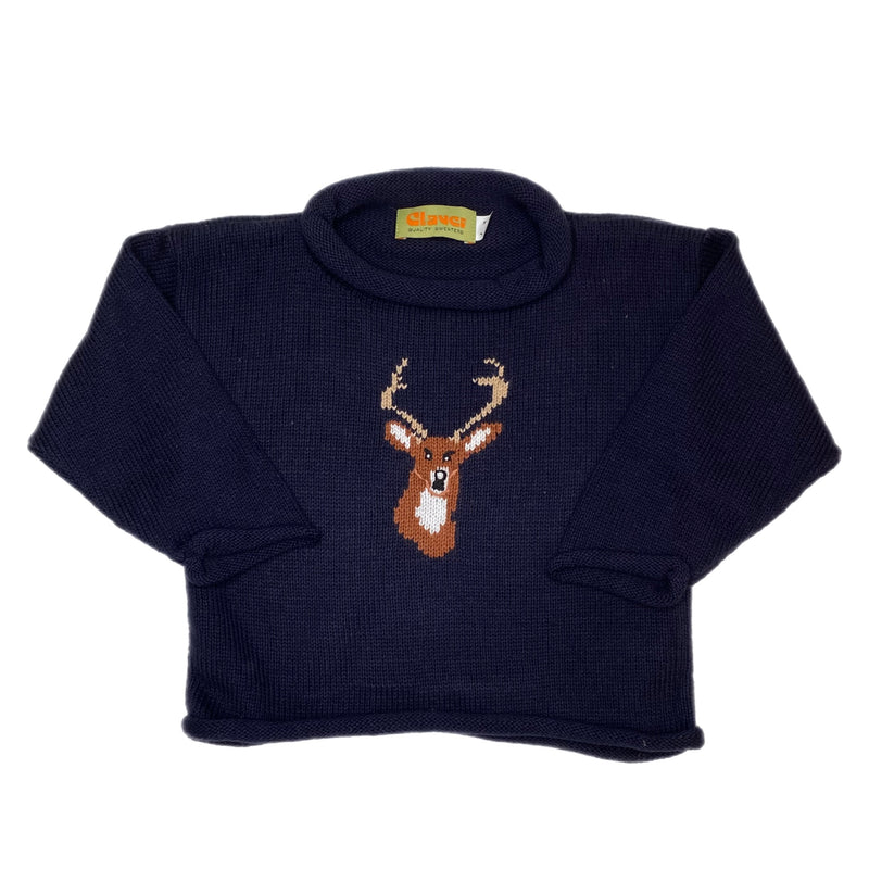 Buck Roll Neck Sweater - Born Childrens Boutique