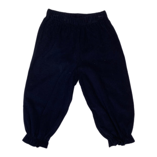 Girl Bloomer Pant Navy Cord - Born Childrens Boutique