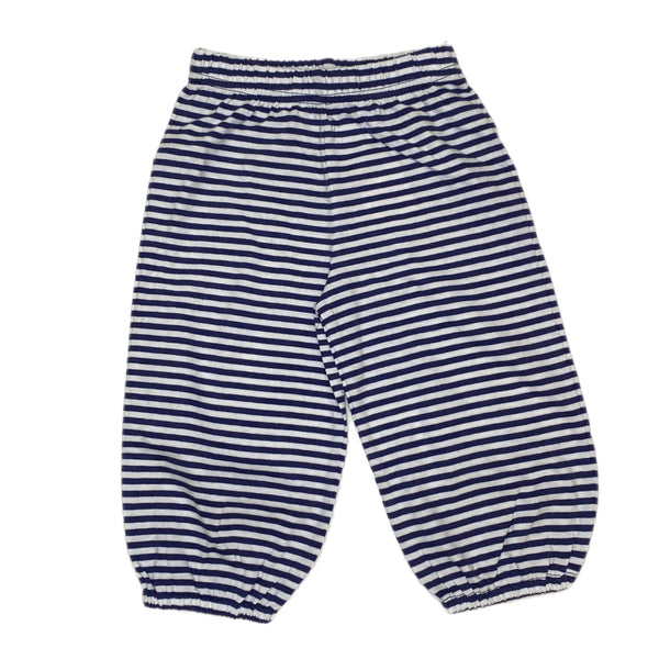 Boy Bloomer Pant Dk Royal Stripe - Born Childrens Boutique