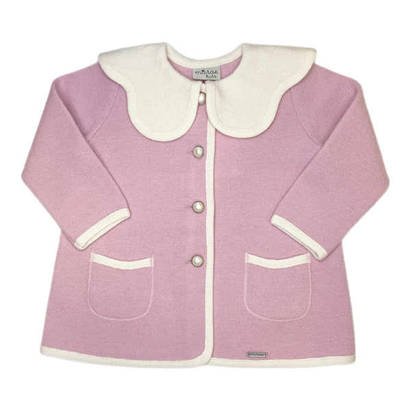 3330 Rosa/Blanco Southern Weight Coat - Born Childrens Boutique