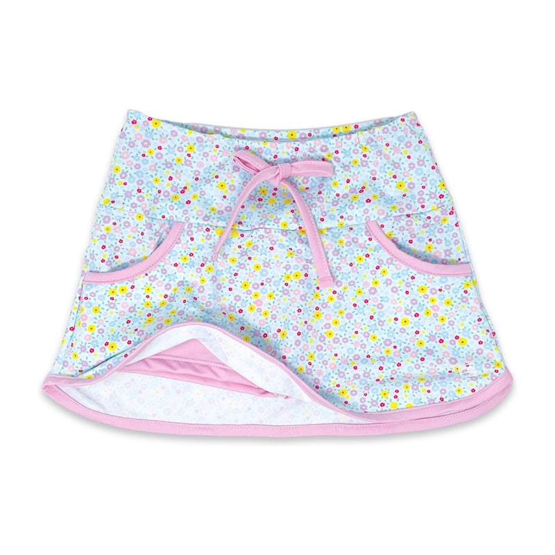 Tiffany Skort - Itsy Bitsy Floral/Cotton Candy Pink - Born Childrens Boutique