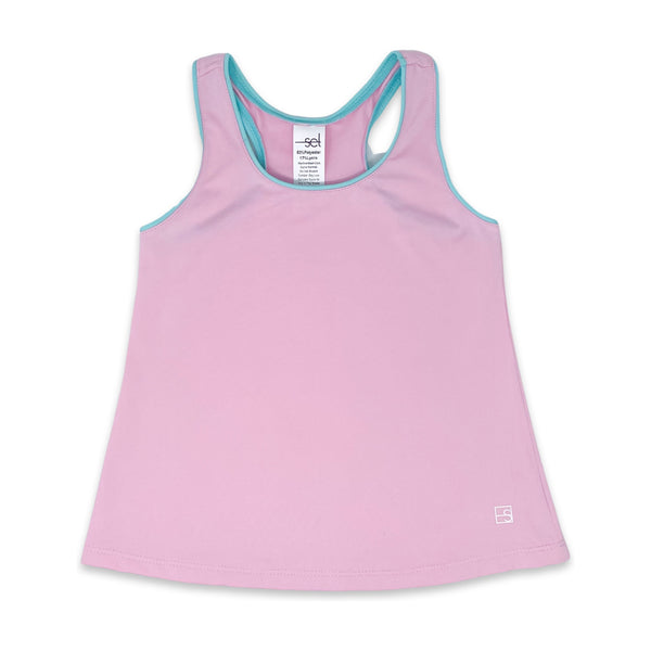 Riley Tank - Cotton Candy Pink, Mint - Born Childrens Boutique