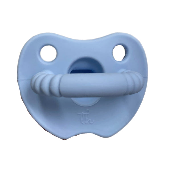 Silicon Soother Flat, Baby Blue - Born Childrens Boutique