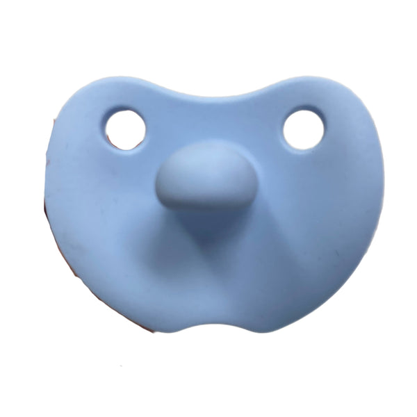 Silicon Soother Flat, Baby Blue - Born Childrens Boutique
