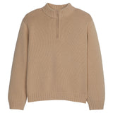 Quarter Zip Sweater - Oatmeal - Born Childrens Boutique