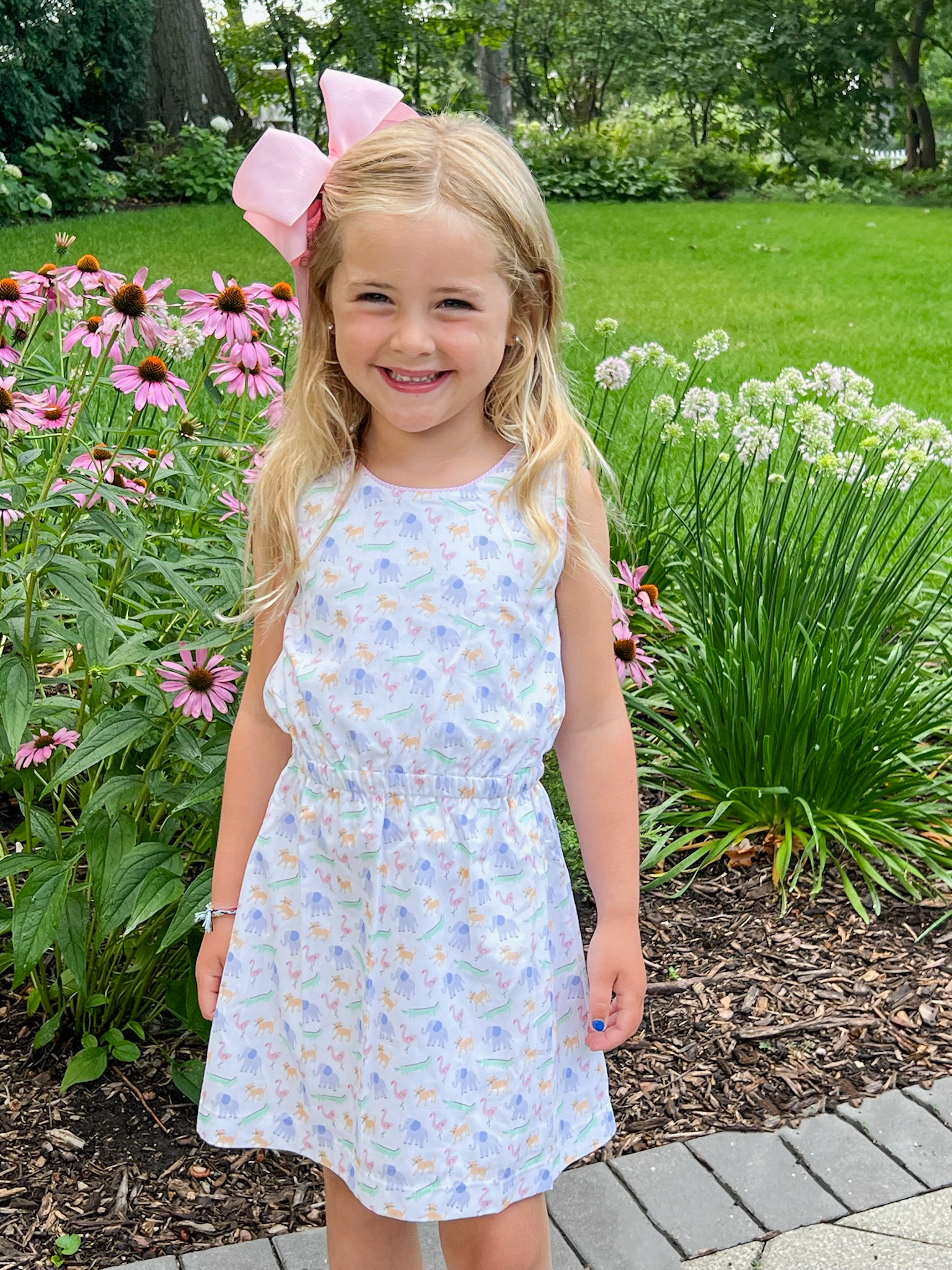 Zoo-pendous Kristin Knot Dress - Born Childrens Boutique