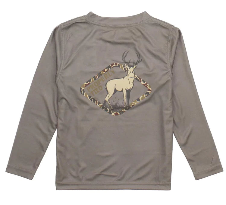 LD Performance Tee LS Whitetail Deer - Born Childrens Boutique
