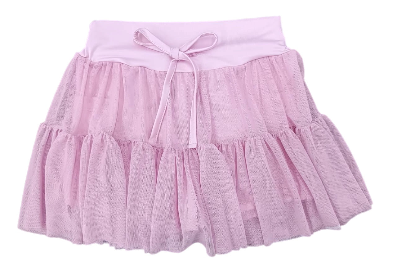 Pre-Order Tierd Skort Light Pink - Born Childrens Boutique