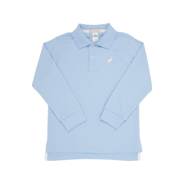 Prim and Proper LS Polo - Beale St Blue - Born Childrens Boutique