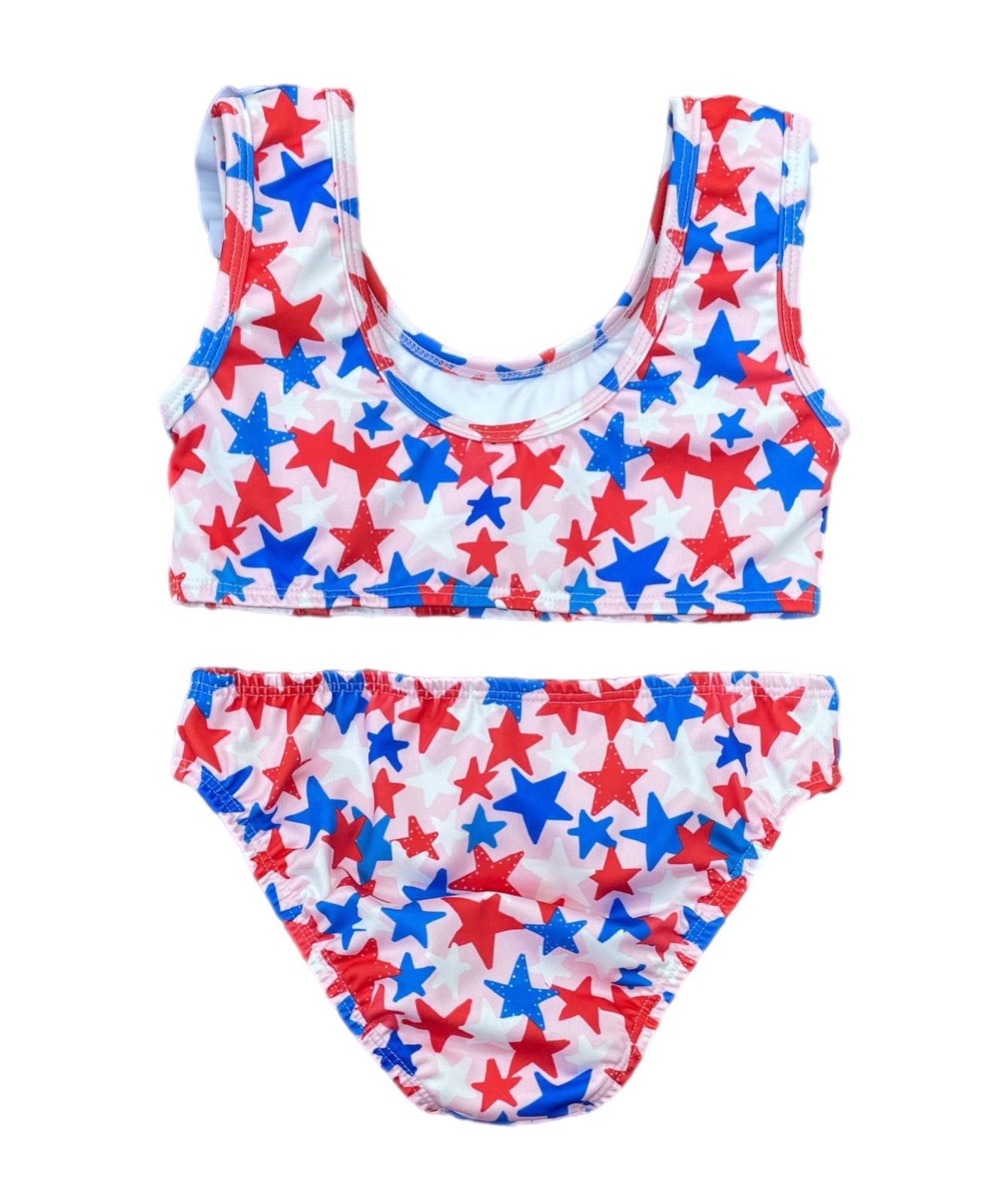 Patriotic Stars Lauren Two Piece Swim - Born Childrens Boutique