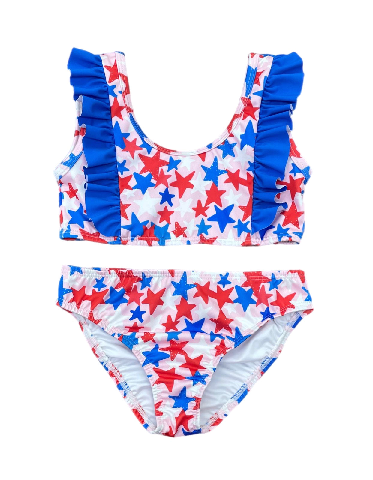 Patriotic Stars Lauren Two Piece Swim - Born Childrens Boutique