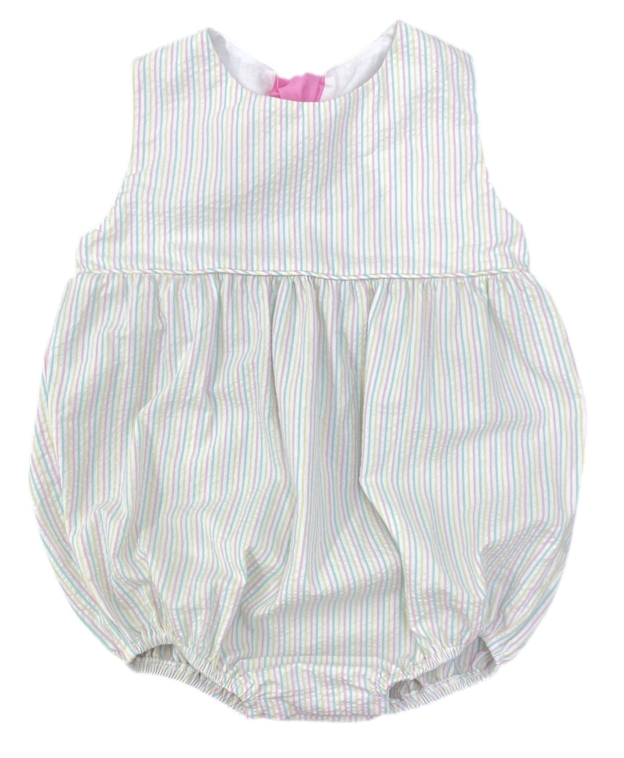 Pre-Order Spring Seersucker Lottie Bubble - Born Childrens Boutique