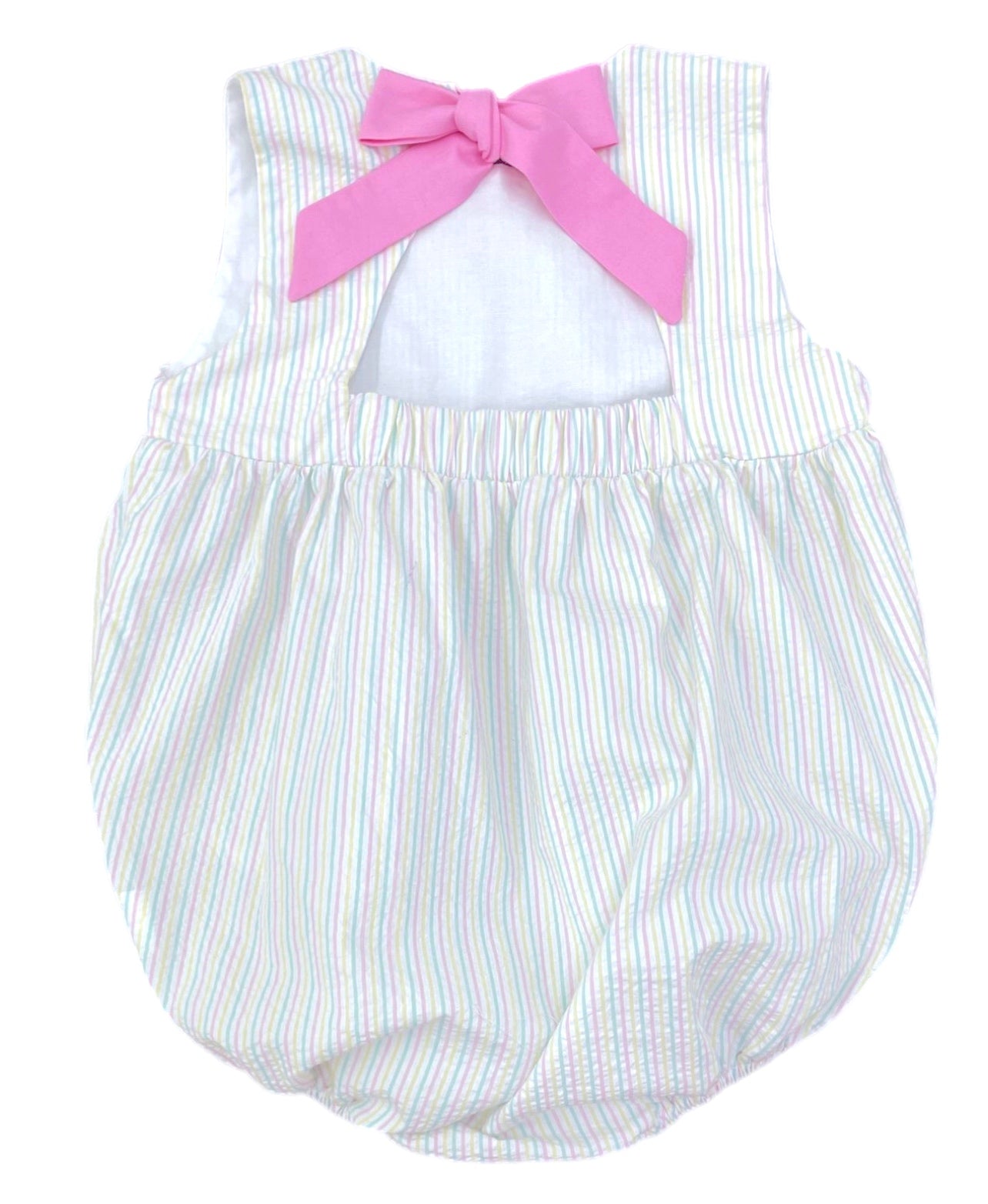 Pre-Order Spring Seersucker Lottie Bubble - Born Childrens Boutique