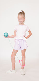 Pre-Order Annie Short - Lavender w/ Light Pink Buff Check - Born Childrens Boutique