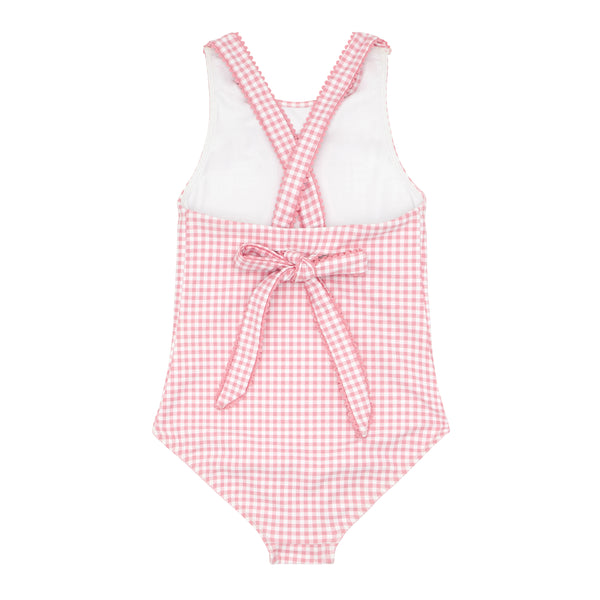 Pre-Order Guava Gingham Halter One Piece