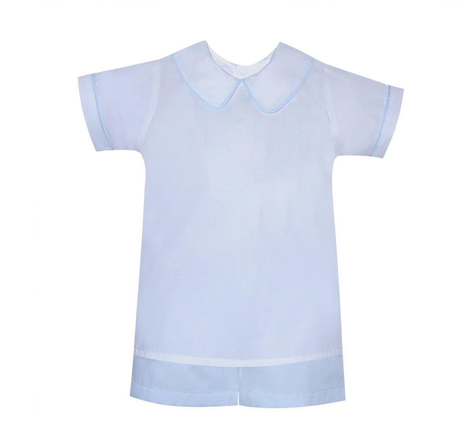 Madison Short Set - Blue - Born Childrens Boutique